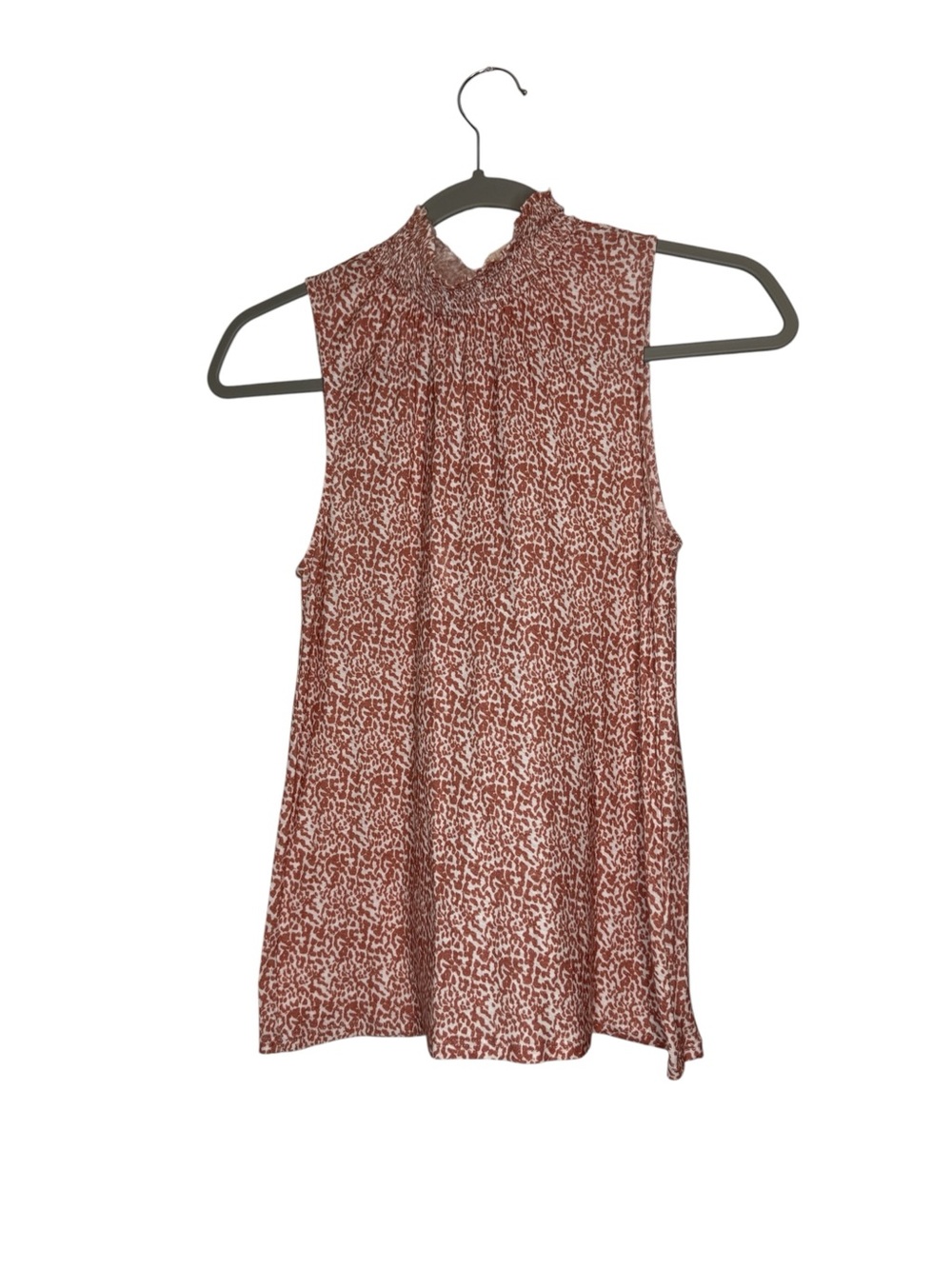 Nation LTD Leopard Print Pink High Neck Tank Size XS